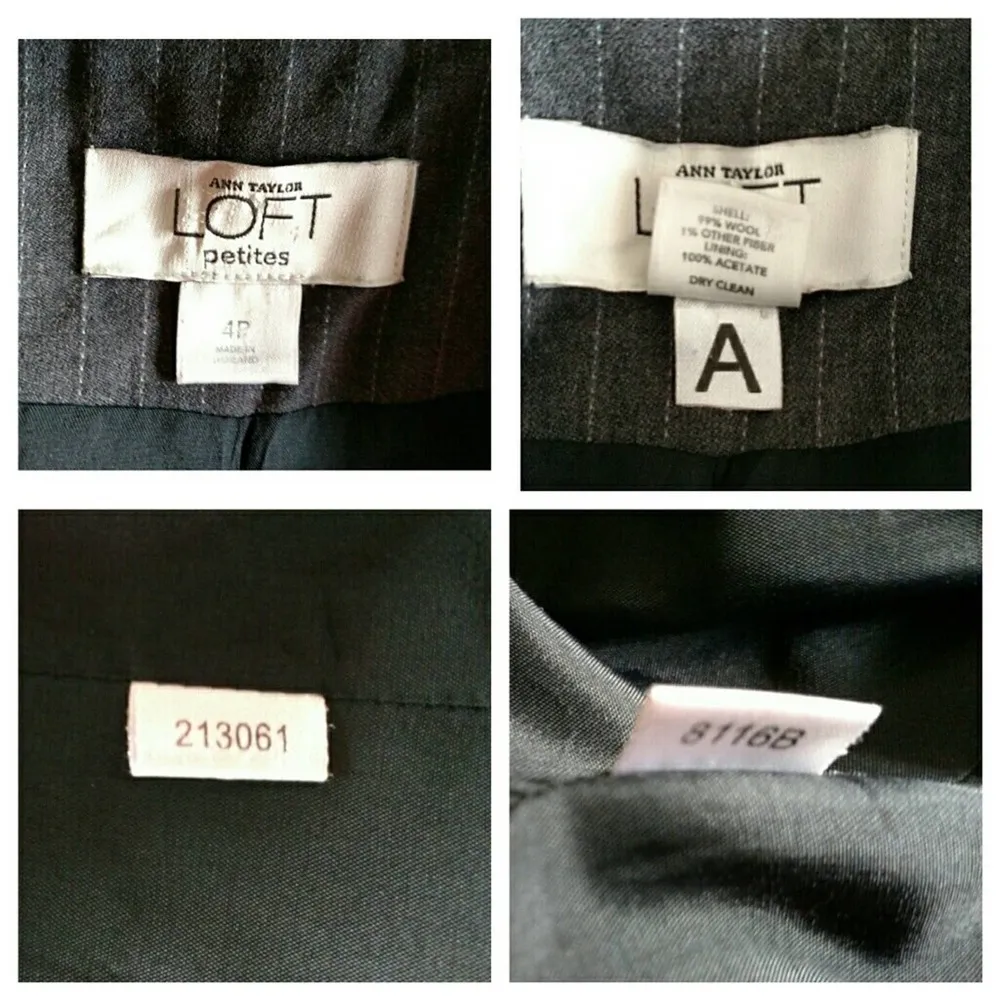 Ann Taylor LOFT Pinstripe Blazer - Size 4P - GUC - Image 7