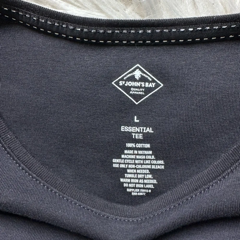 St. John’s Bay cotton essential tee - Image 2