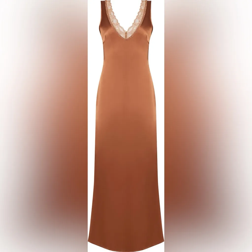 Lioness Simi Lace Trim Satin Maxi Dress M
LIONESS - Image 8