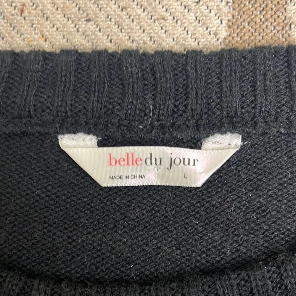 Belle Du Jour Fa La La Llama Christmas holiday festive sweater - Image 5