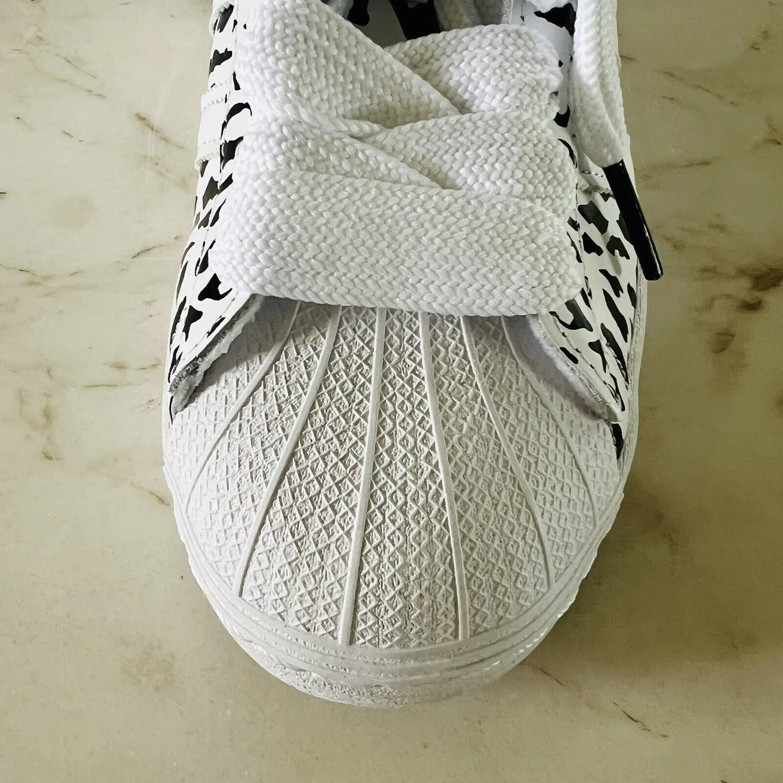 ADIDAS Originals Superstar Cheetah Print Sneakers Cloud White / Core Black- US 8 - Image 6