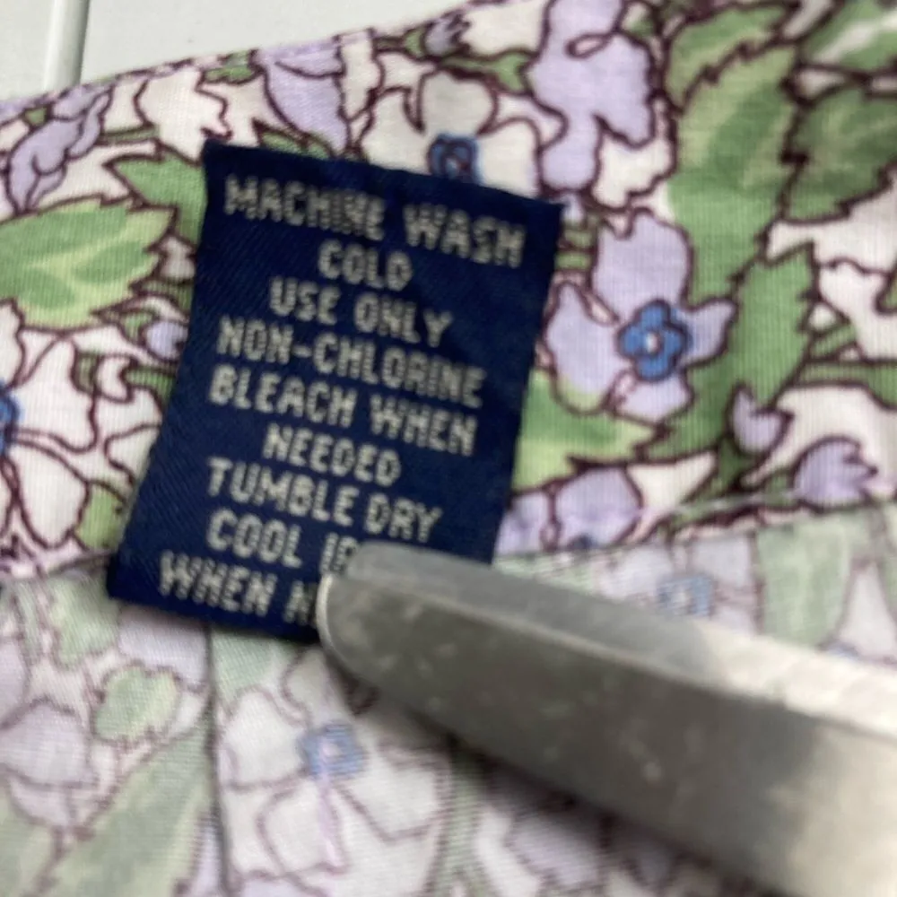 AMERICAN EAGLE, Stretch, Paisley, Retro, Mini Skirt‎ Size 6 Purple Green Pocket - Image 4