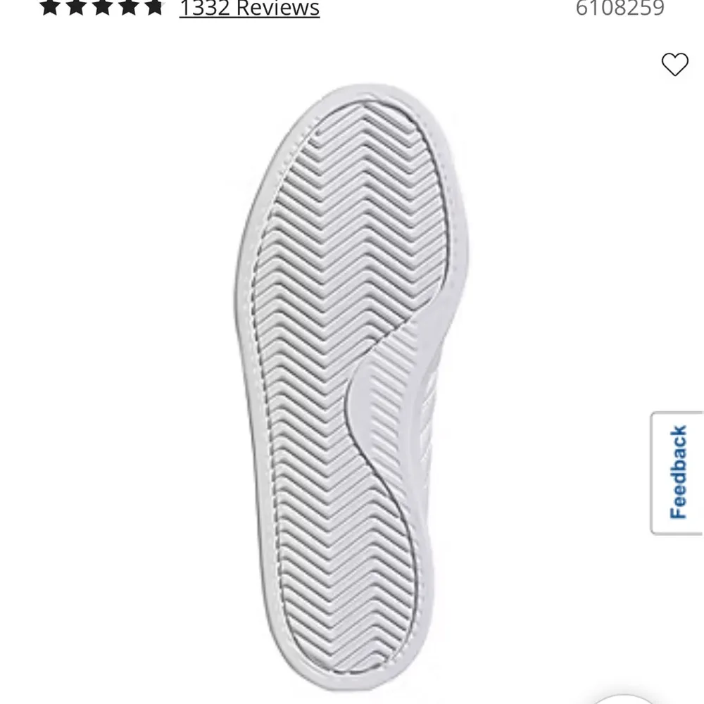 NWT Adidas Women's White and Gold Grand Court 2.0 Sneakers sz 9 - Image 5