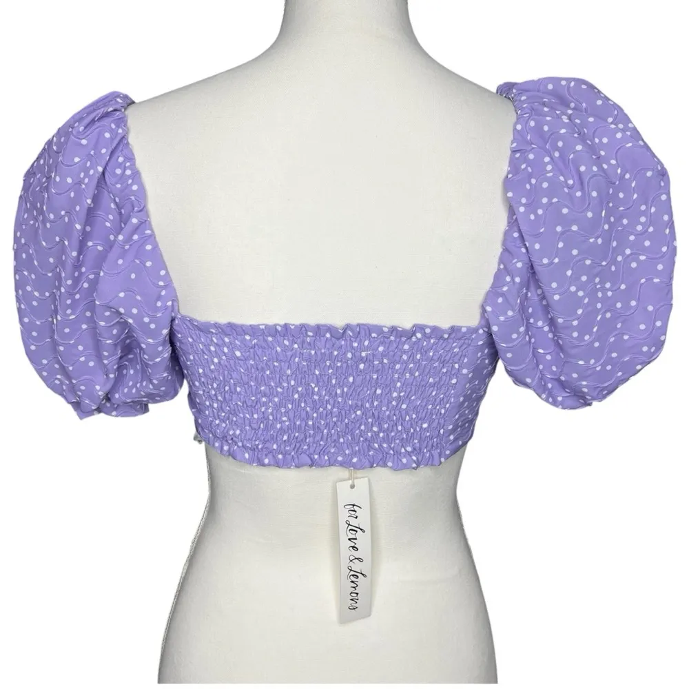 NWT For Love and Lemons Chelsea Crop Top Size Small - Image 7