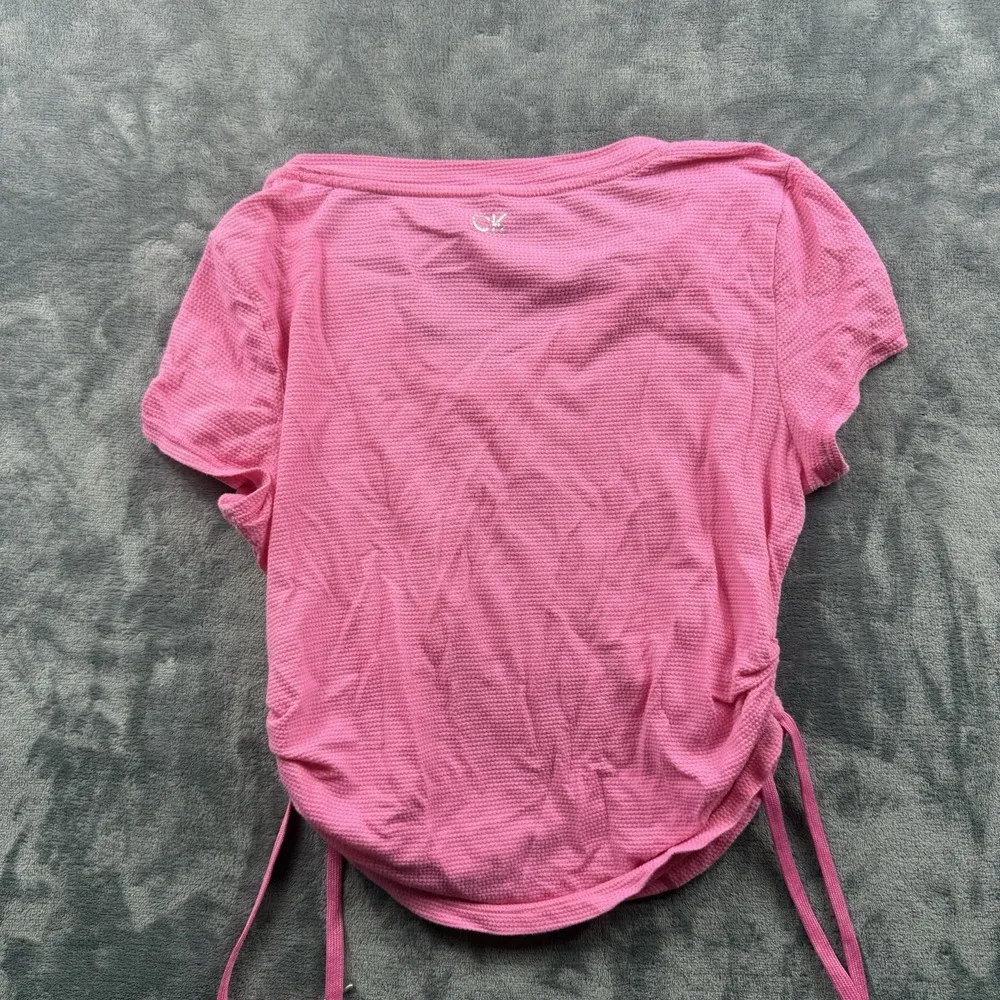 Calvin Klein Performance Women Pullover Activewear Top Short Sleeve Size Large Pink - Image 6