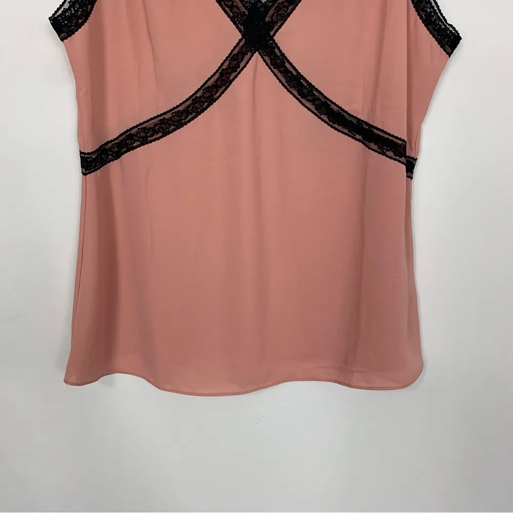 NWT J. Crew Lace Insert V-Neck Camisole Pink Size 6 - Image 5