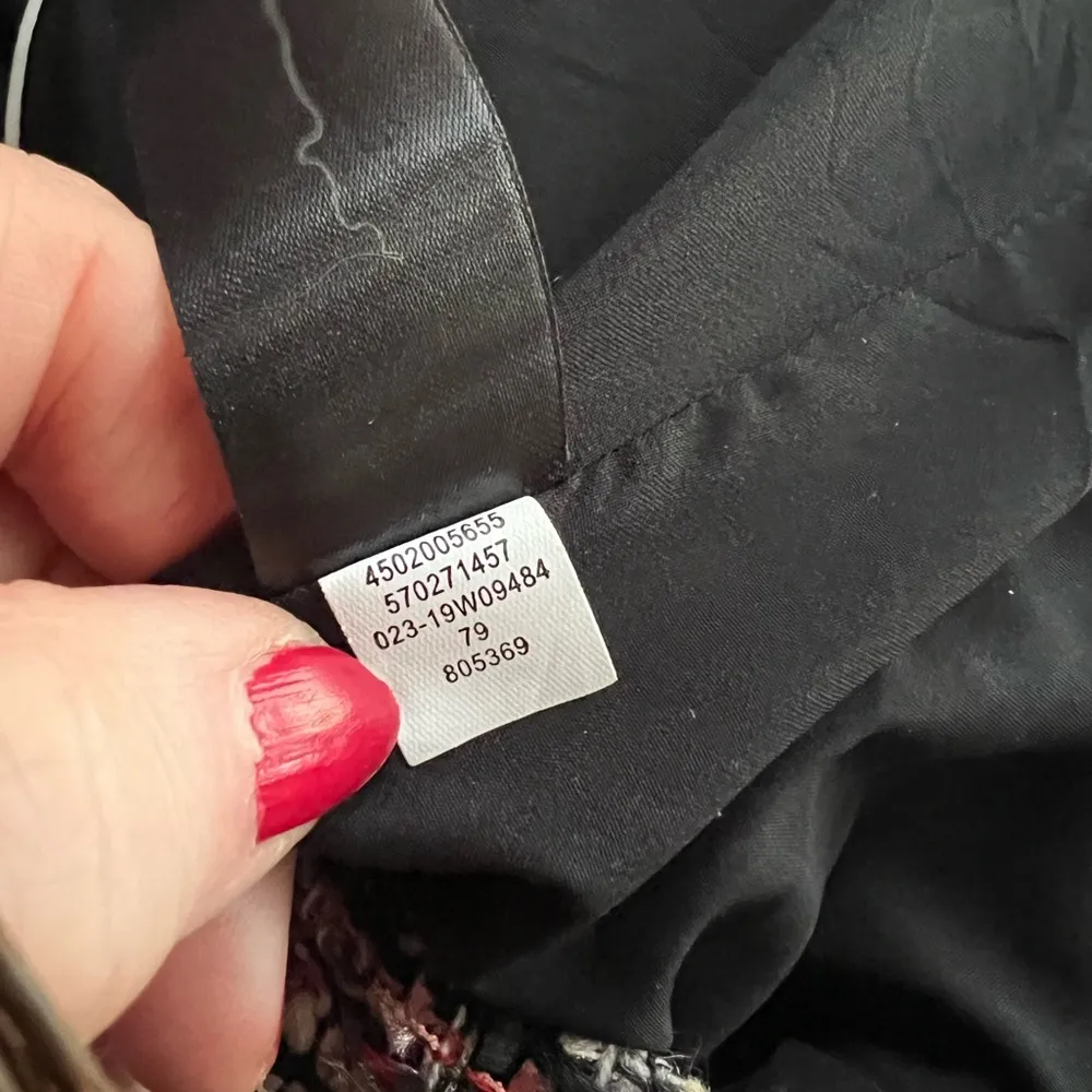 White House Black Market Tweed Zipper front Jacket. SZ.0 - Image 9