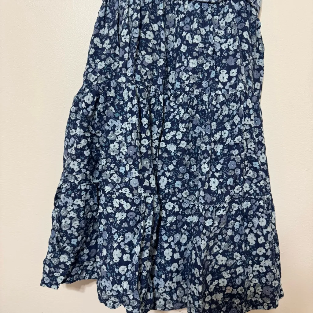 Lucky Brand Printed Button Front Tiered Mini Dress - Image 5