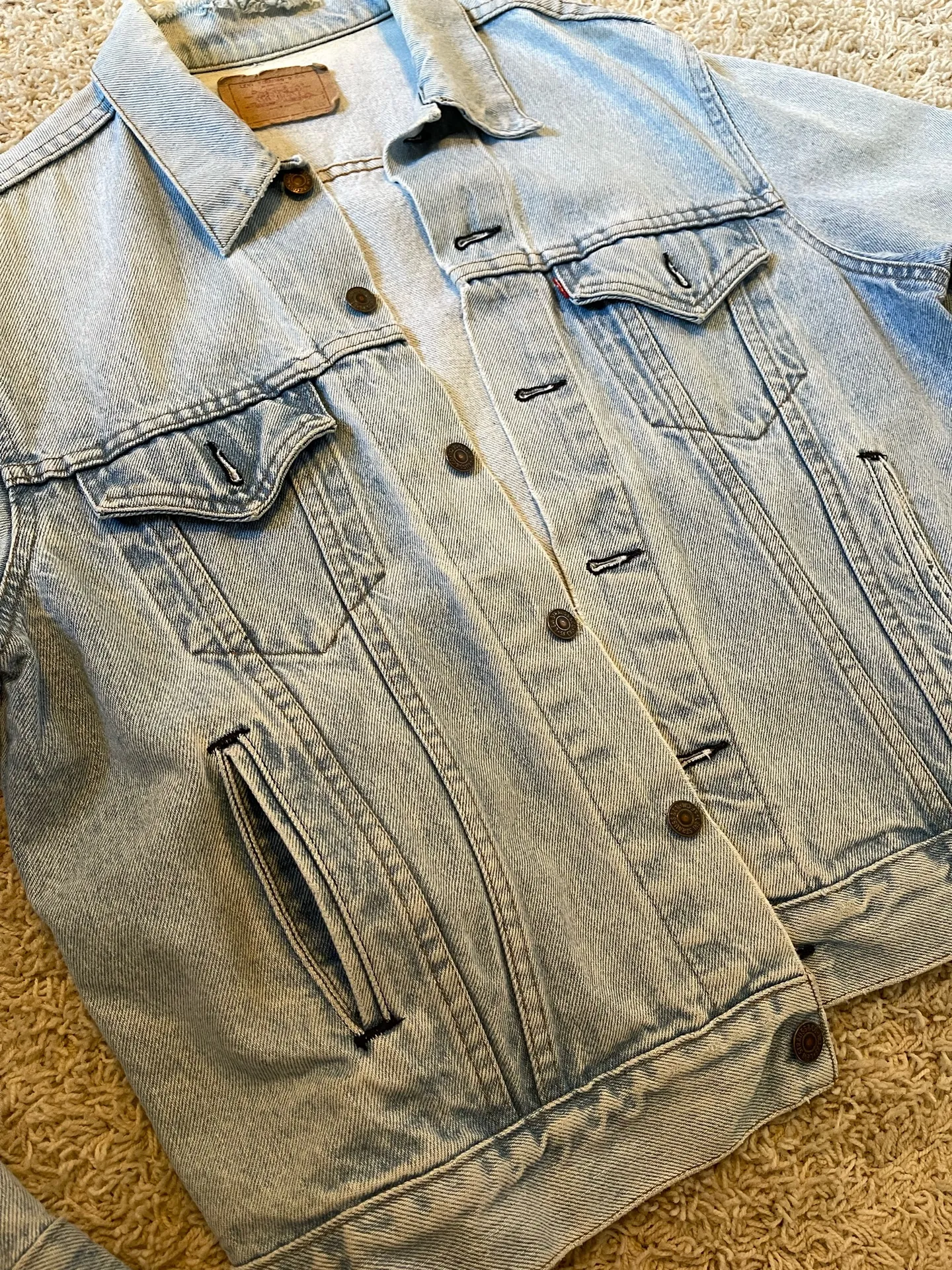 Vintage Levis 7506 Denim Trucker Jean Jacket   - Image 4
