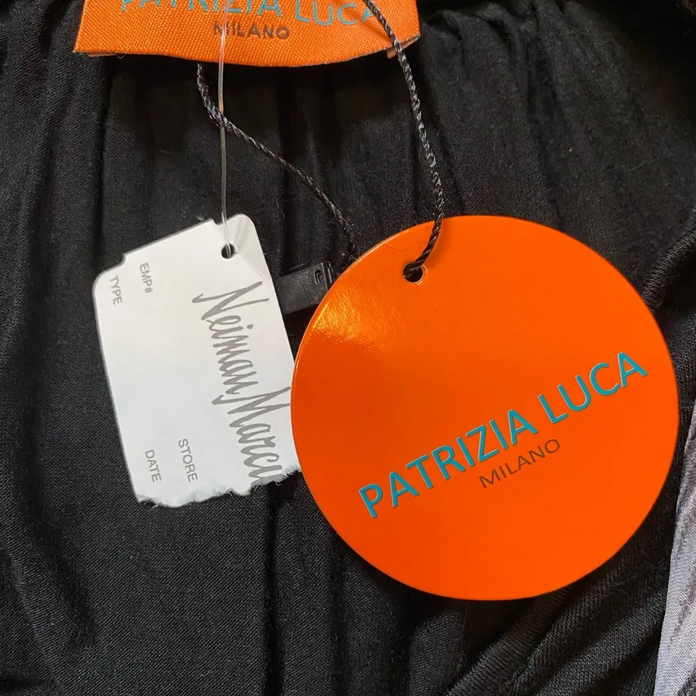 Patrizia Luca Drape Surplice Sleeveless Top Size M NWT Black Size M - Image 5