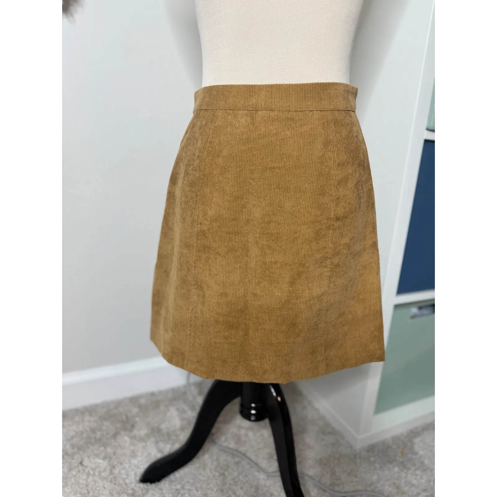 Kiel James Patrick The Darling Skirt Tan Corduroy Button-up 6 Preppy Academia - Image 2