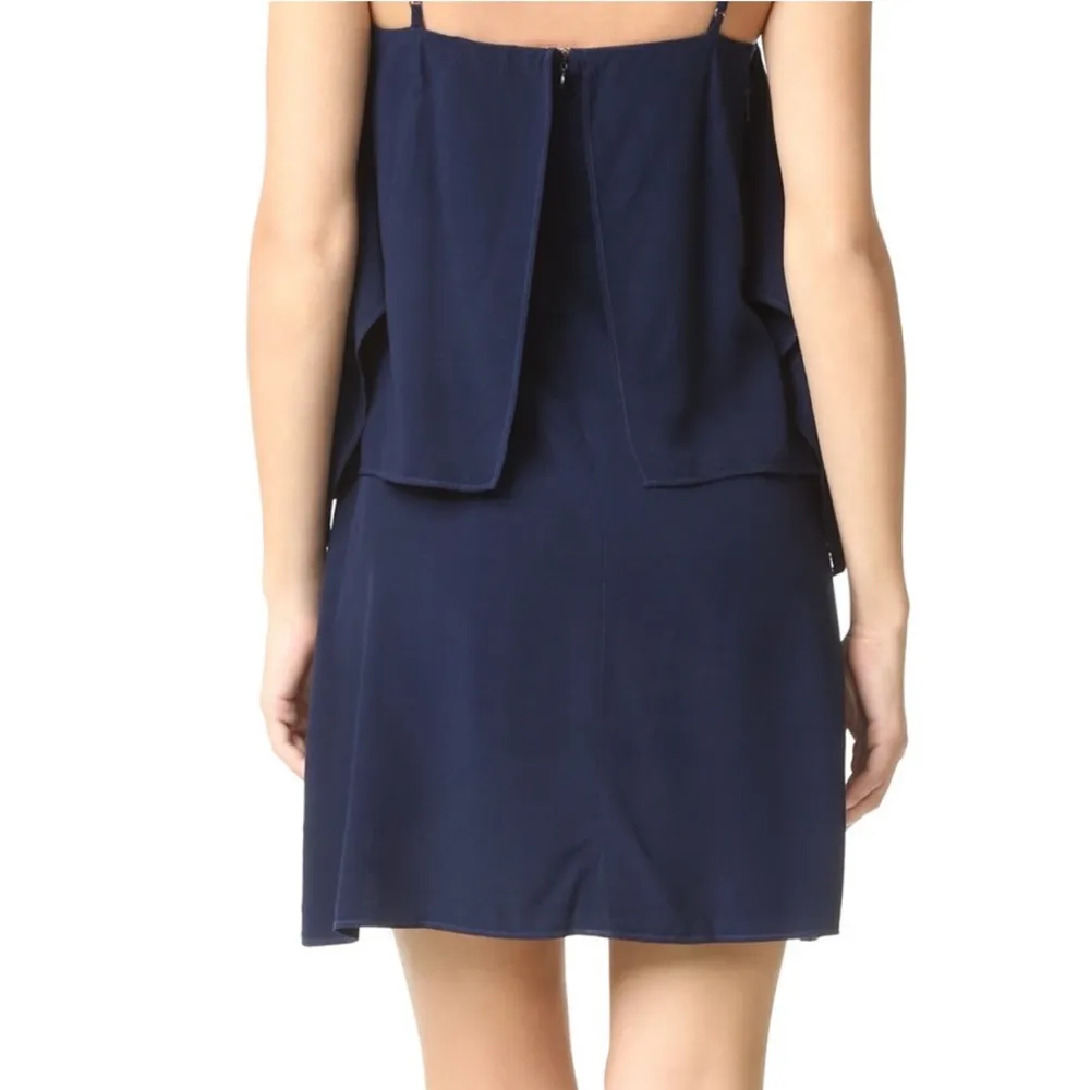 Splendid Voile Layered Mini Dress Navy Blue S - Image 2