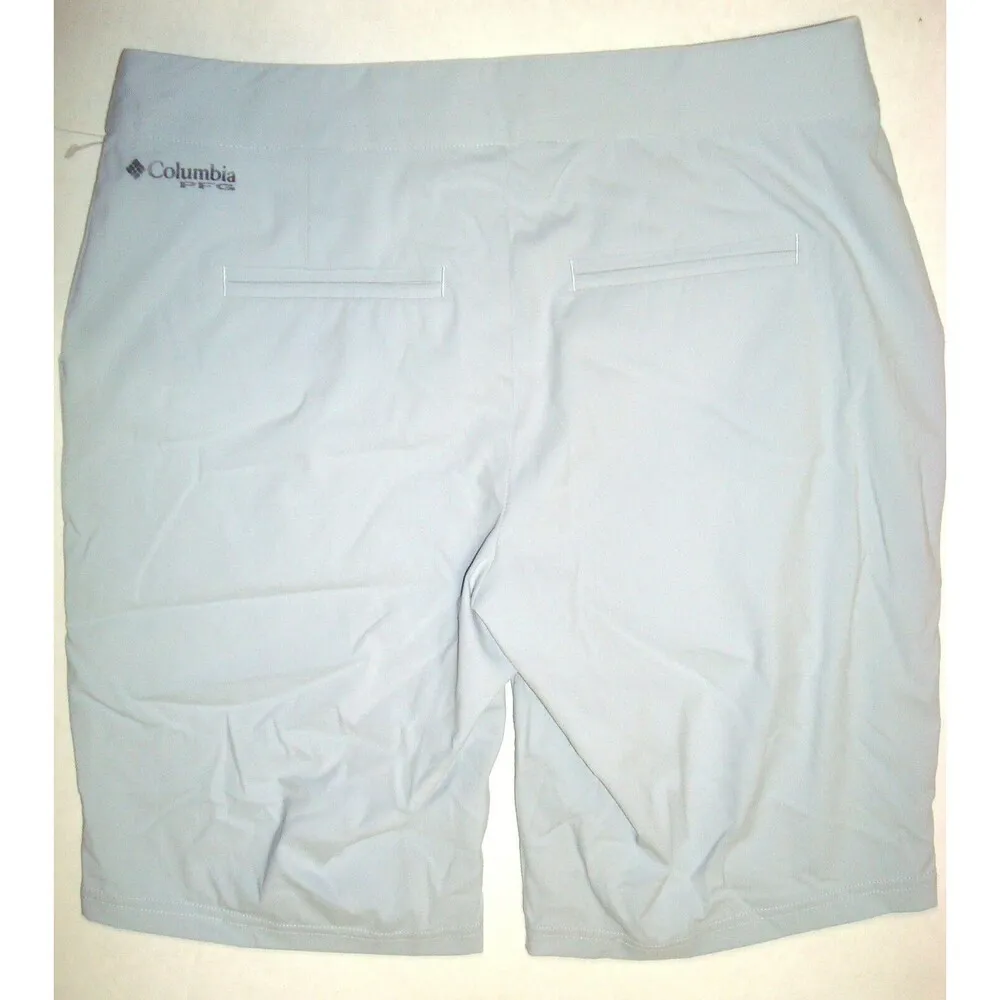 Womens 8 New NWT Columbia Cirrus Gray Hike Shorts Pockets Long UPF 50 Trail Silv - Image 6