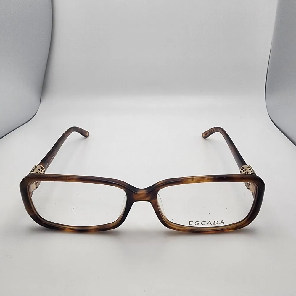 NWOT Escada Brown Prescription Glasses Frames Gold - Image 3