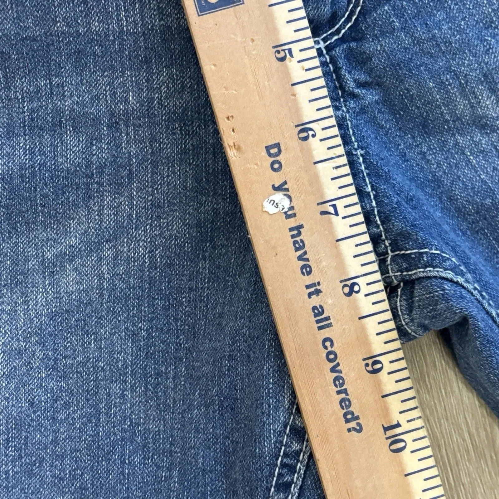 OP Ocean Pacific Jeans 13 Womens Blue Denim Side Zipper Ankle Skinny Stretch Size undefined - Image 7