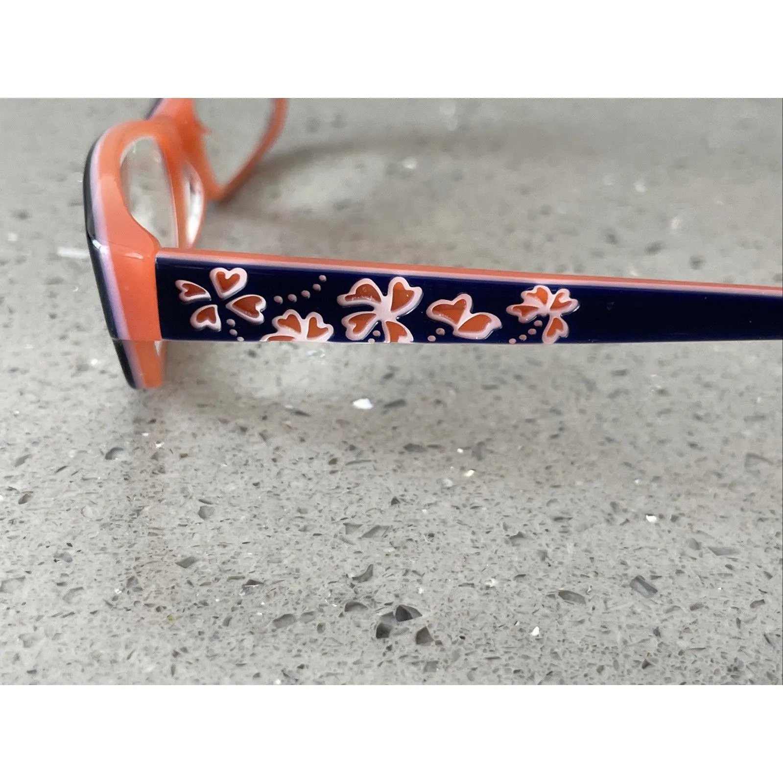 Lilly Pulitzer Eyeglasses Frames ONLY Elena NV Full Rim 46-15-125 black pink - Image 4