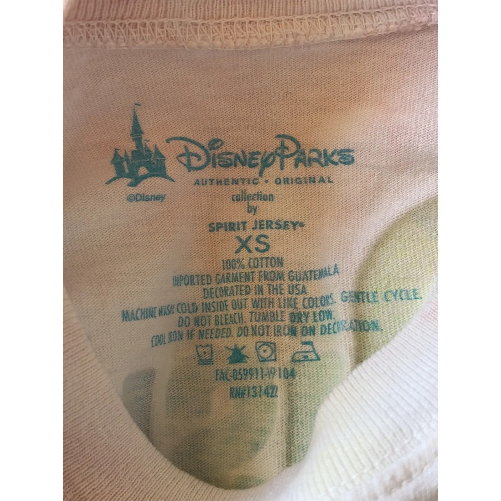 Disney Parks Rainbow Glitter Tie Dye Long Sleeve Crewneck Spirit Jersey Shirt XS - Image 10