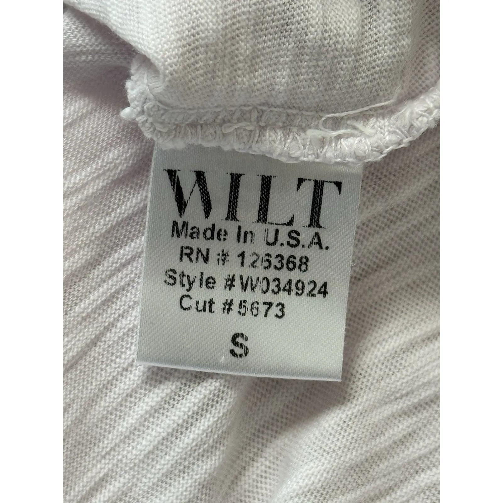 Wilt Womens Double Dip Tee Small Pink Cotton Short Sleeve Slant Hem Shirt‎ USA - Image 7