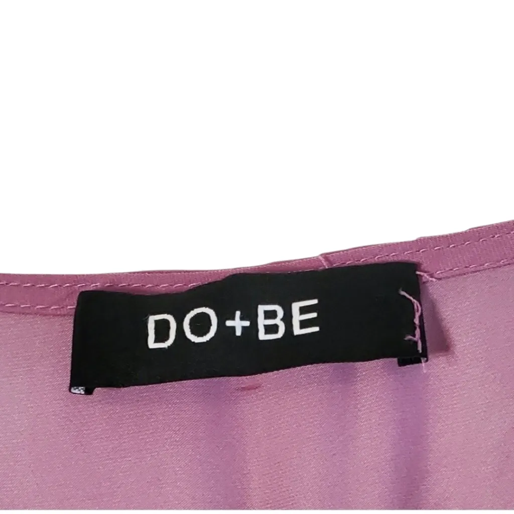 DO+BE Lilac Long Sleeve Tiered Mini Dress Size S NWOT - Image 4