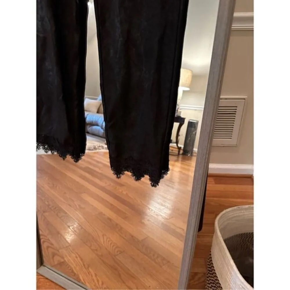 K Jordan Laced Trim Black‎ Leggings Large Black - Image 3