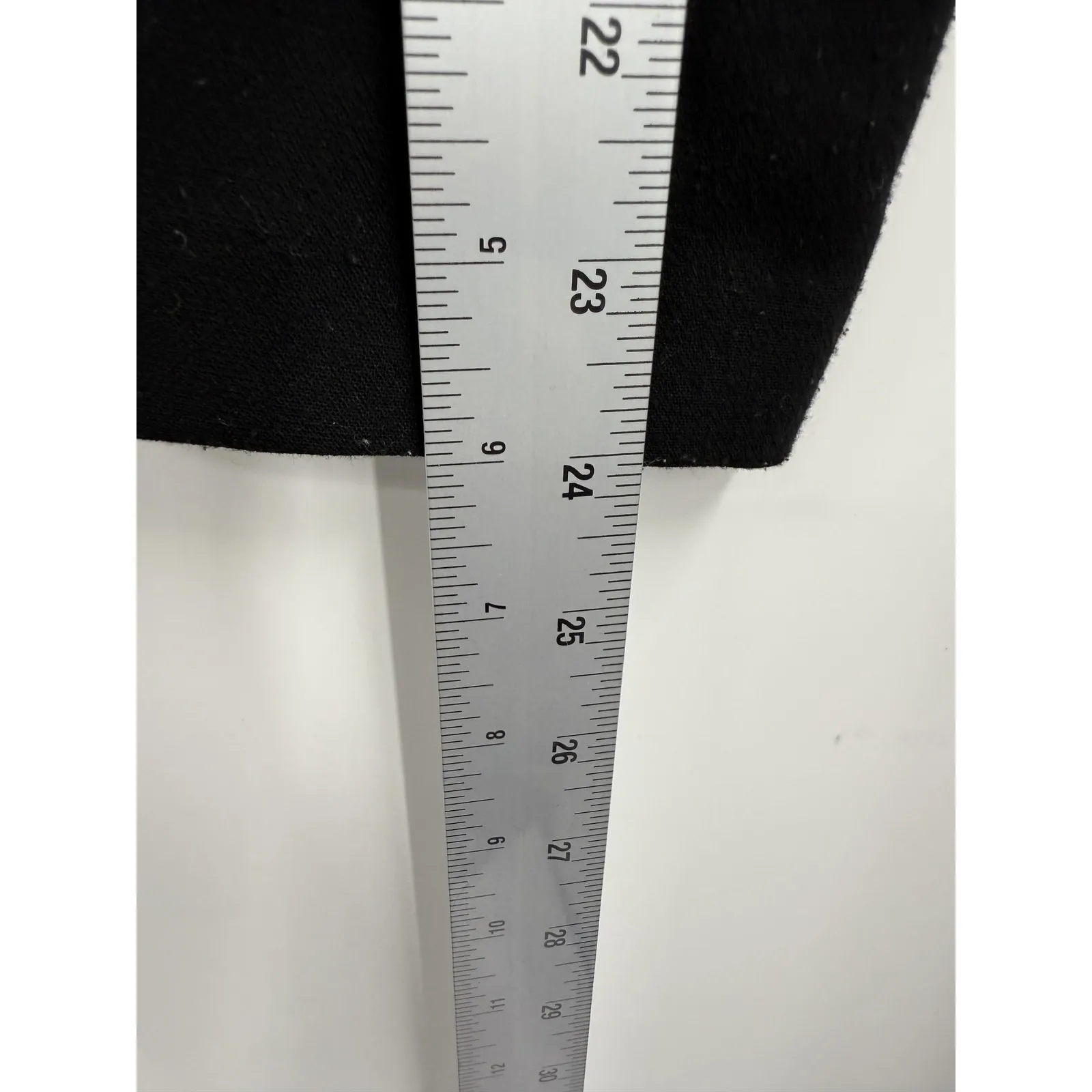 cabi Jacket Womens Medium Black Green Tweed Snap Front Collarless Two Tone - Image 12