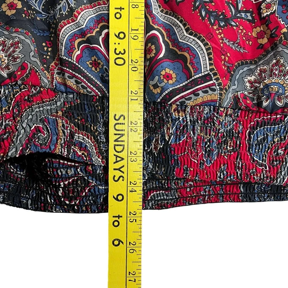 Alfred Dunner Petite Vintage Size 10 Floral Paisley Elastic Waist 2-Piece Skirt - Image 7