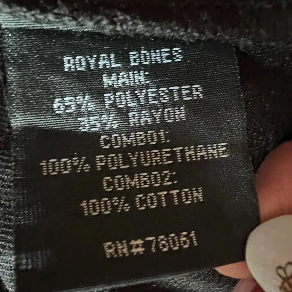 Royal Bones Daang Goodman black pleated chain skirt Size Small - Image 6