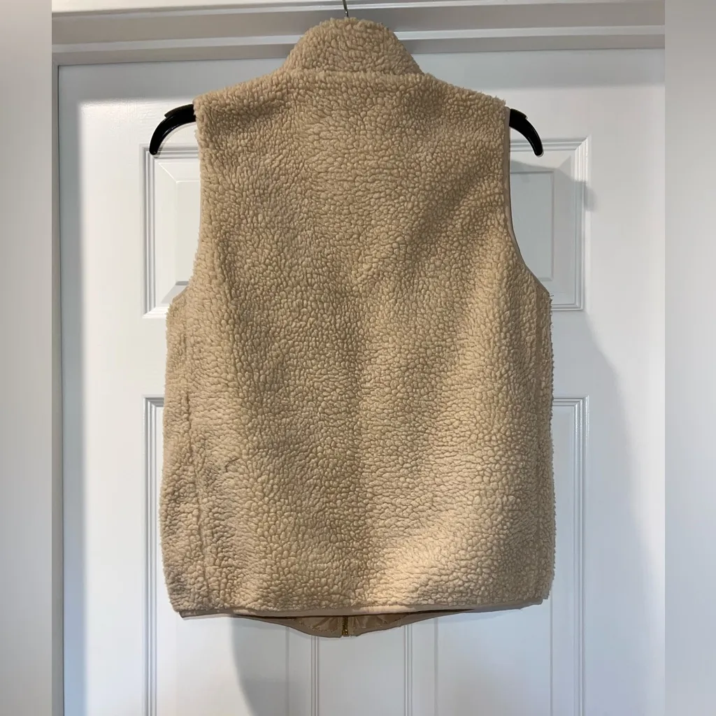 Mossimo Supply Co. Cream Sherpa Vest - Image 2