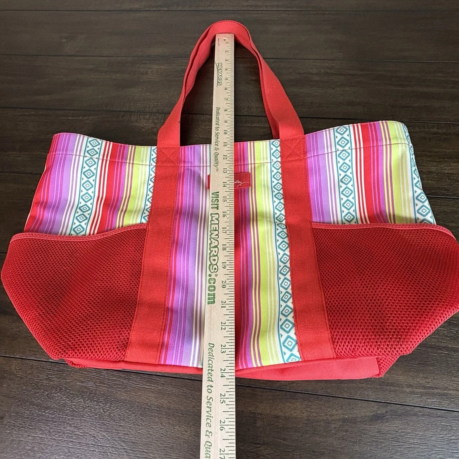 Vera Bradley Lighten Up Tote Travel Beach Bag Serape Paradise - Image 9