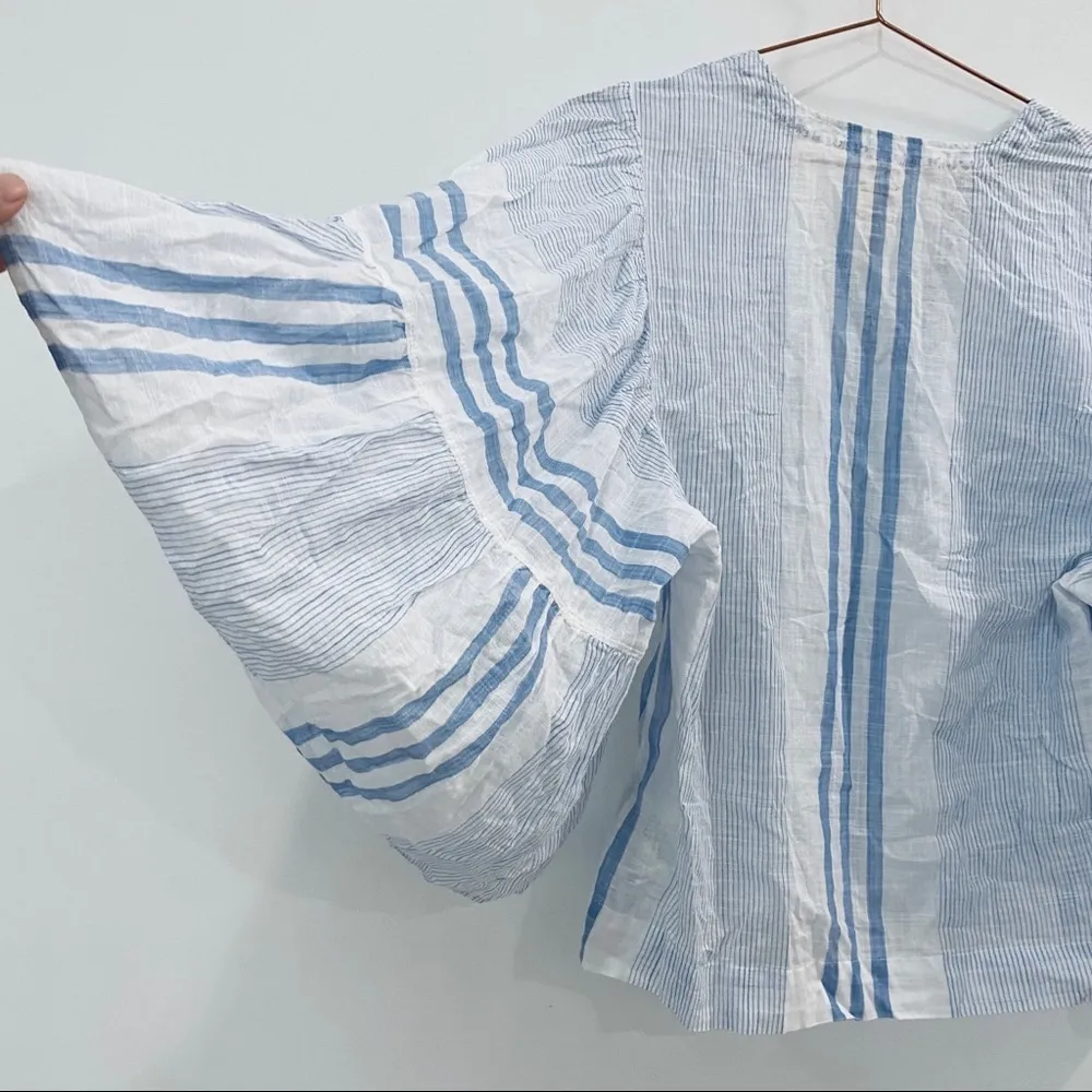 Rebecca Taylor La Vie 100% cotton flare sleeves flowy top NWOT - Image 6