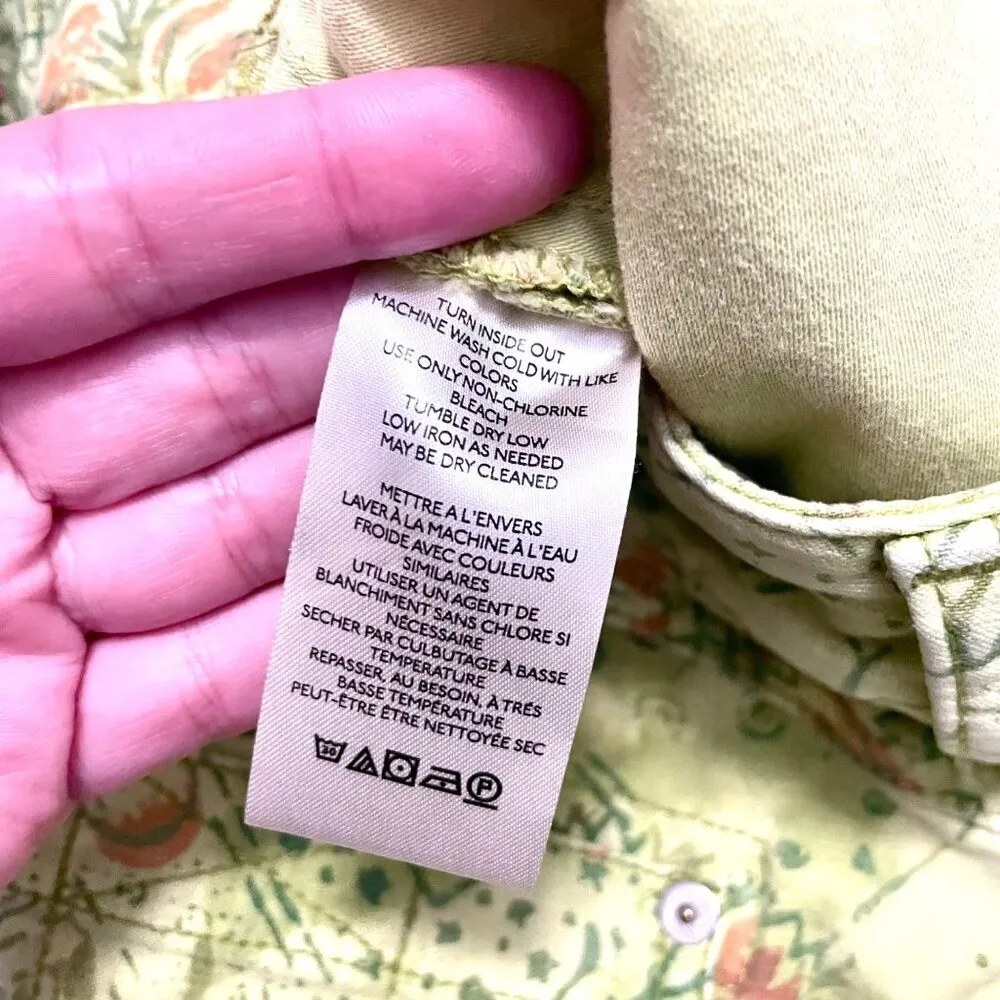 Anthropologie Pilcro and the Letterpress Green The Wanderer Pants Low Rise 26 - Image 6