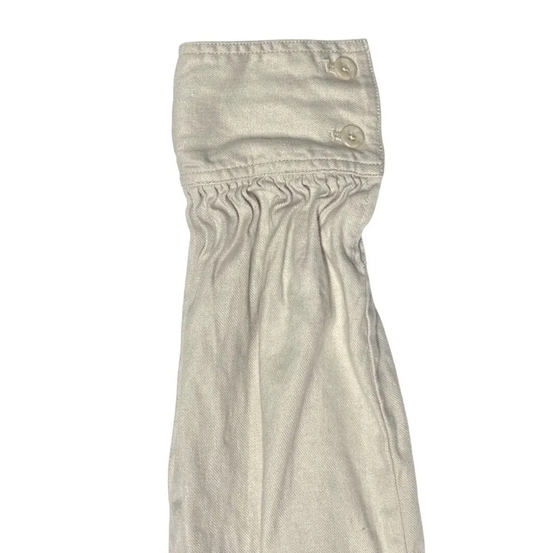 By Anthropologie Johanna Marie Linen Blend Joggers Cream Size 0 Boho EUC - Image 11