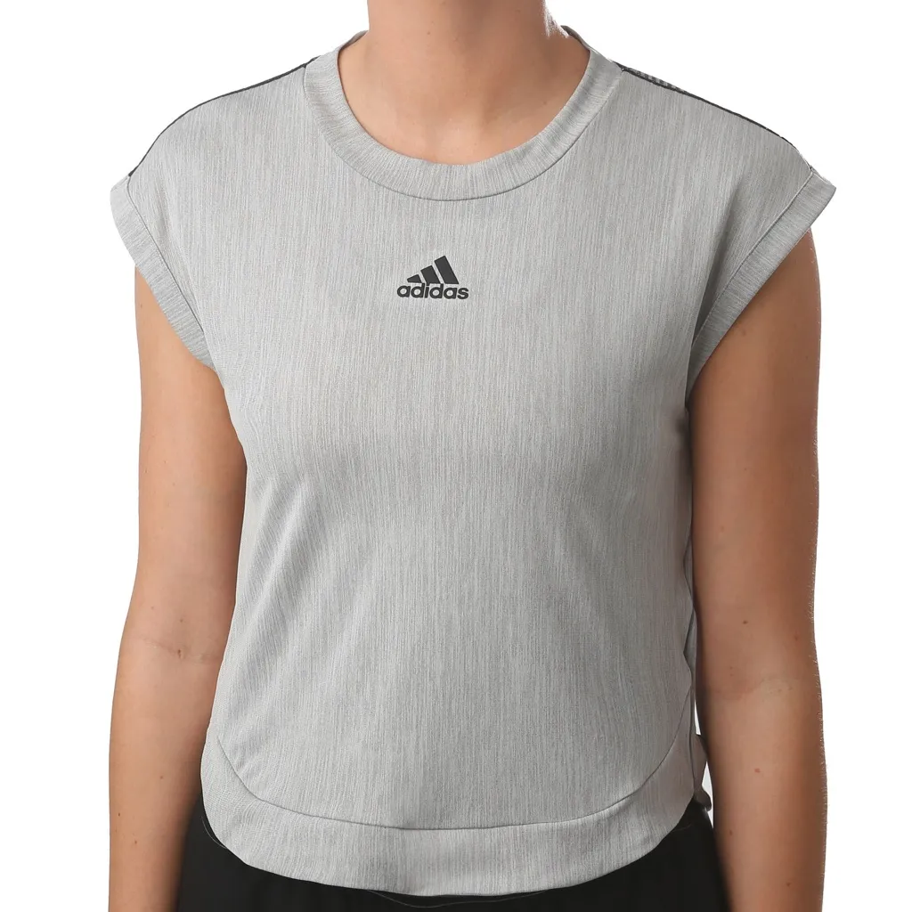 Adidas New York Grey Black Womens Tennis Shirt Climacool - Image 7