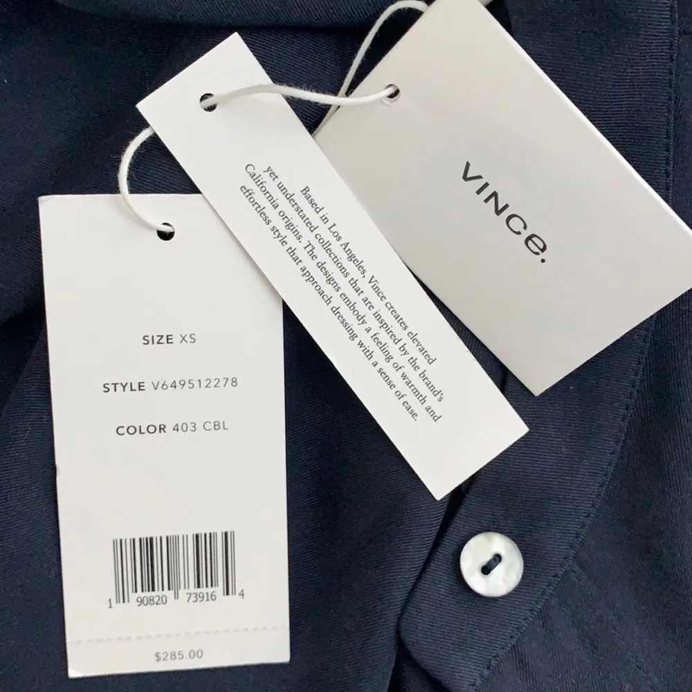 NWT Vince Silk Blend Utility Shirt - Image 5