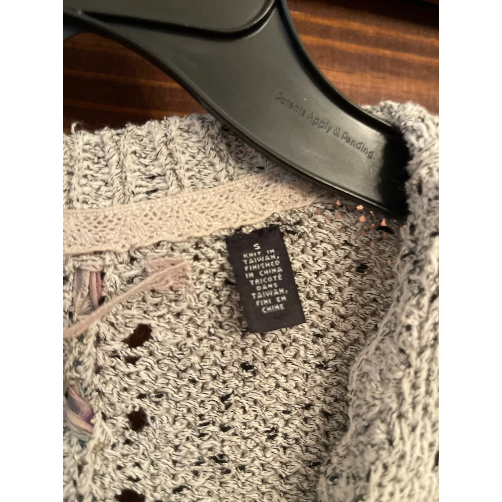 Anthropologie Knitted & Knotted
Woven Pointelle Zip Up
Cardigan Sweater Small - Image 3