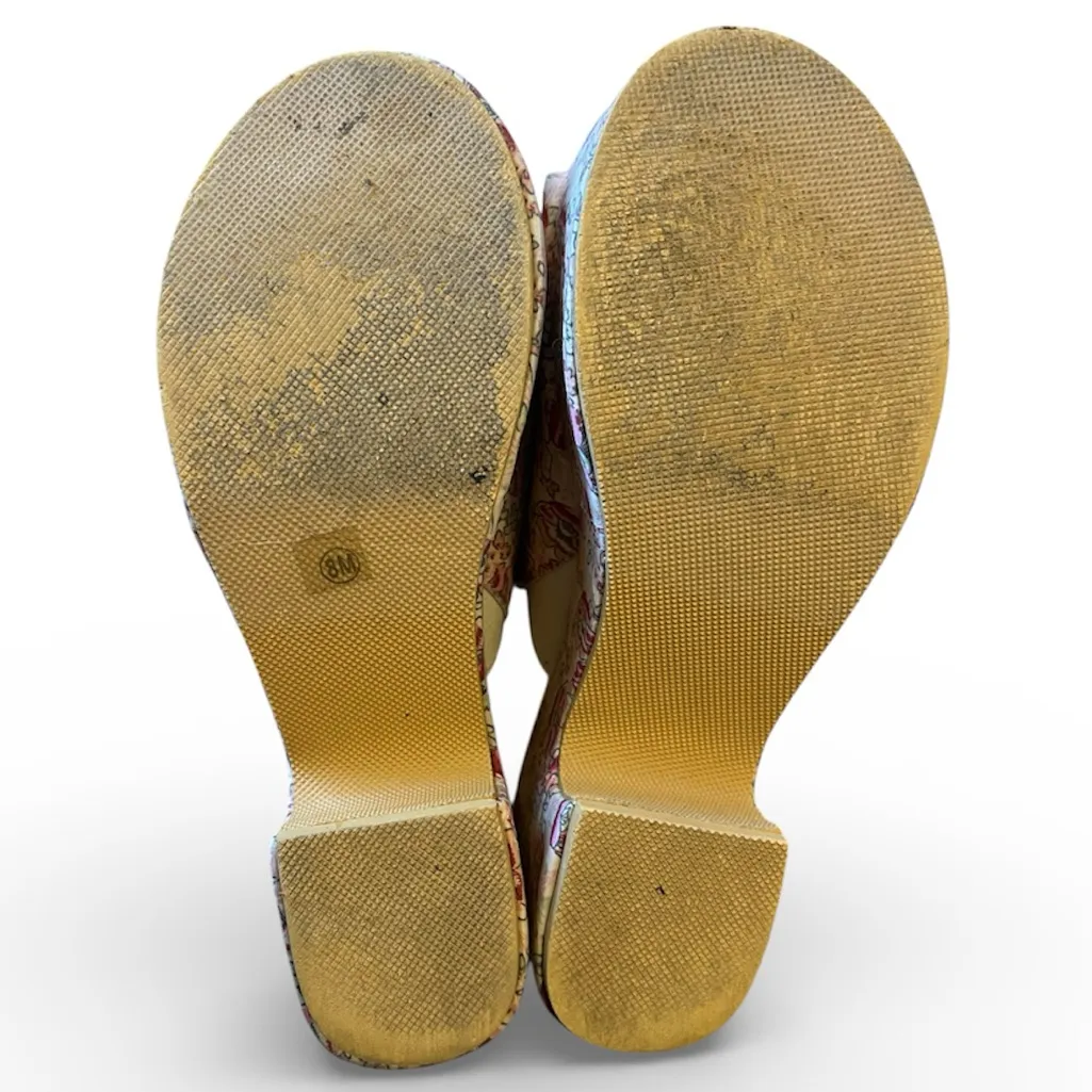 Anthropologie Matisse Terry Floral Platform Sandals - Image 9