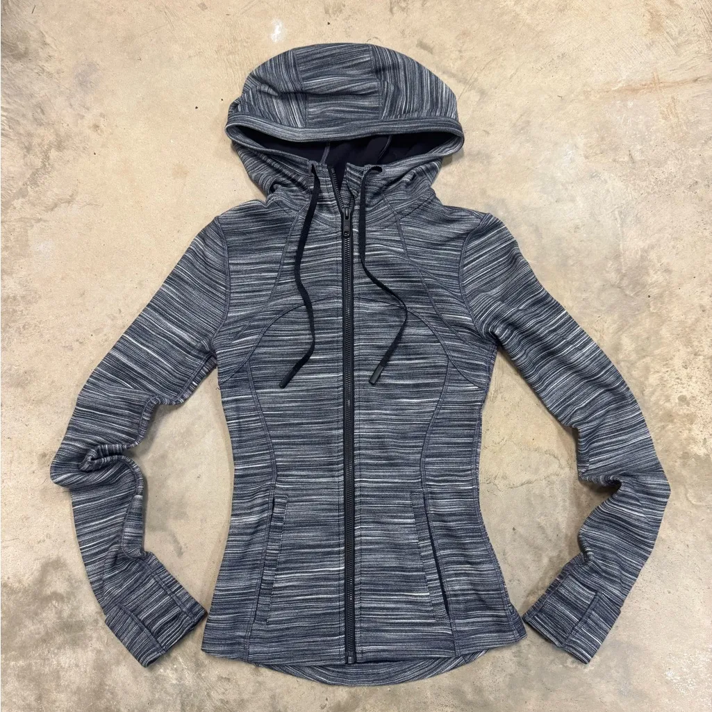 Lululemon Hooded Define Jacket *Nulu
Heathered Black / White - Image 6