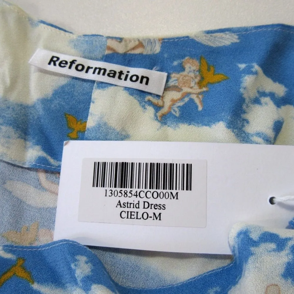 NWT Reformation Astrid Midi in Cielo Angel Cherub Cloud Cowl Tank Dress M - Image 3