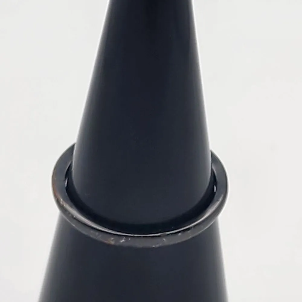 Fragrant Jewels Black Flower & Moon Ring (6.75) - Image 5