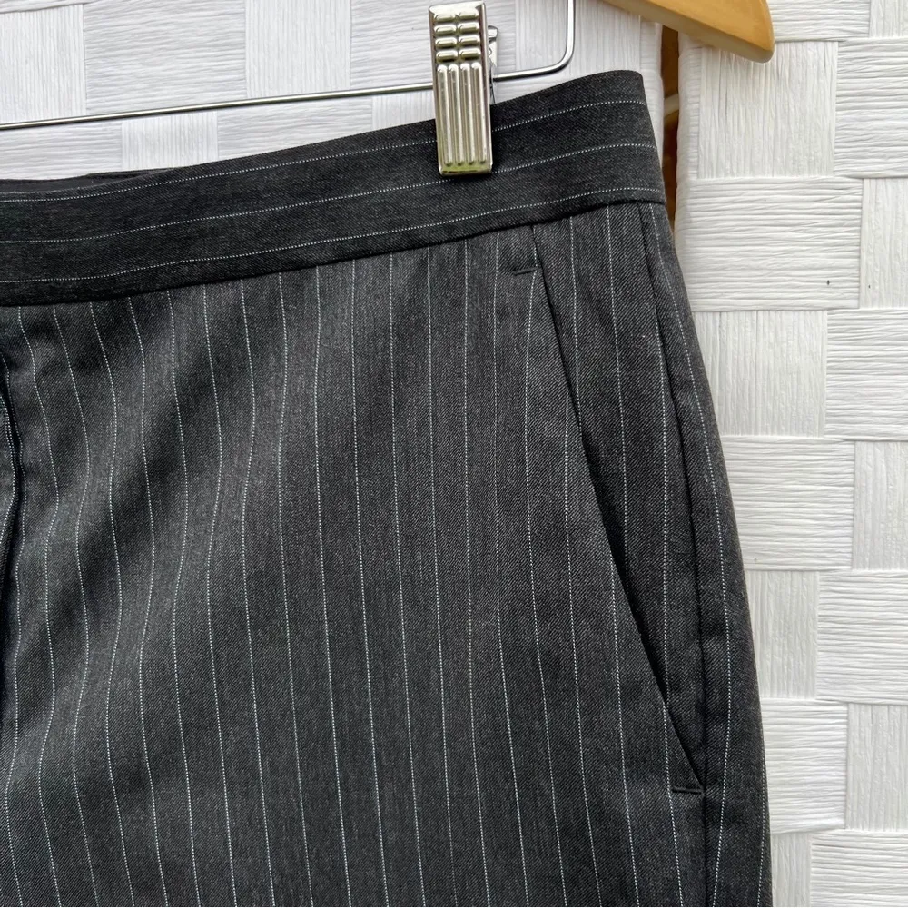 Rag & Bone Stripe Dark Grey Wool Trousers - Image 3