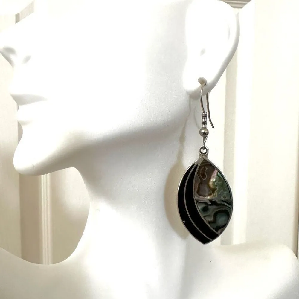Alpaca Mexico abalone drop earrings Green - Image 6