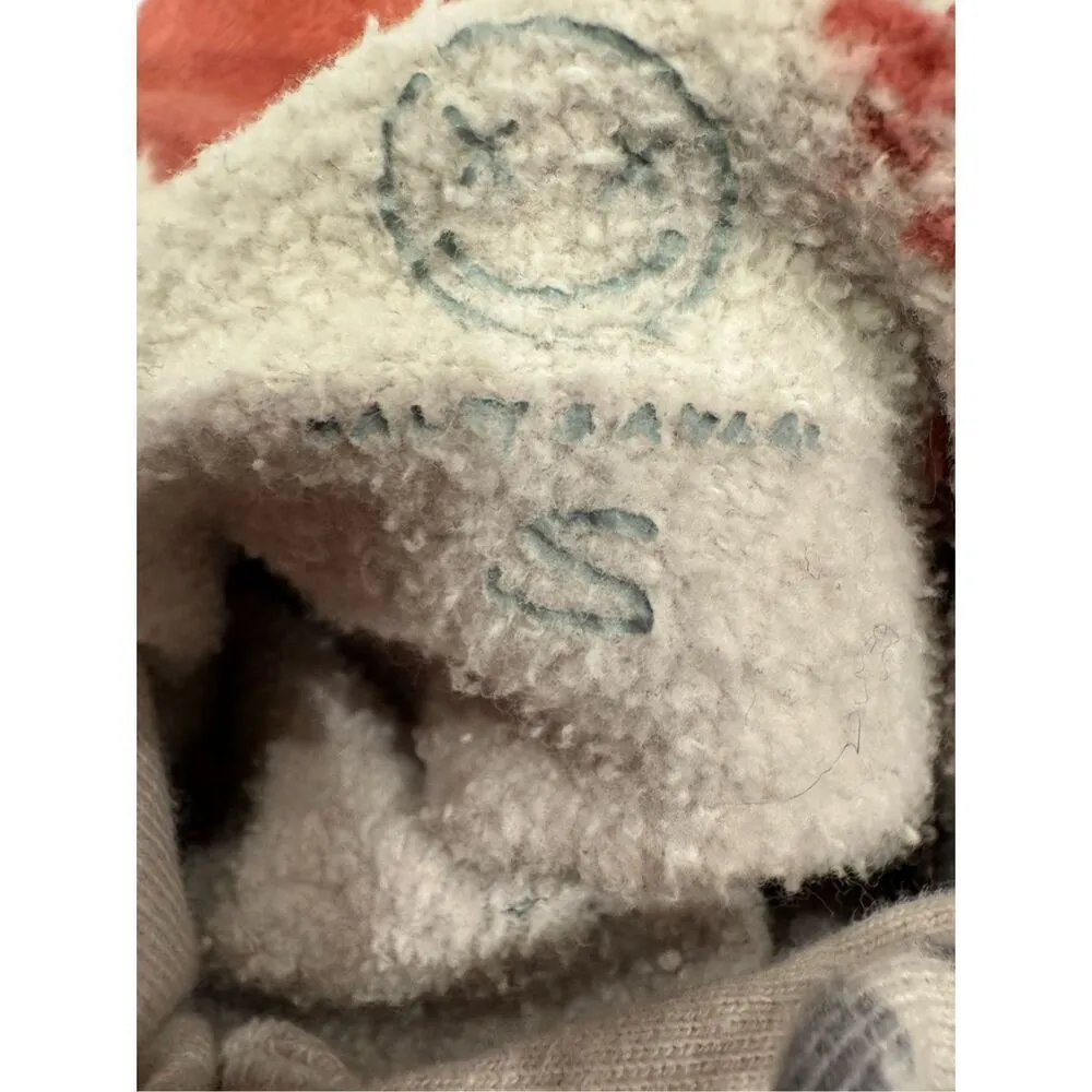 Salty Savage Choosing Violence Today Hoodie In Cream/Multicolor Paint Splatter U Red - Image 7