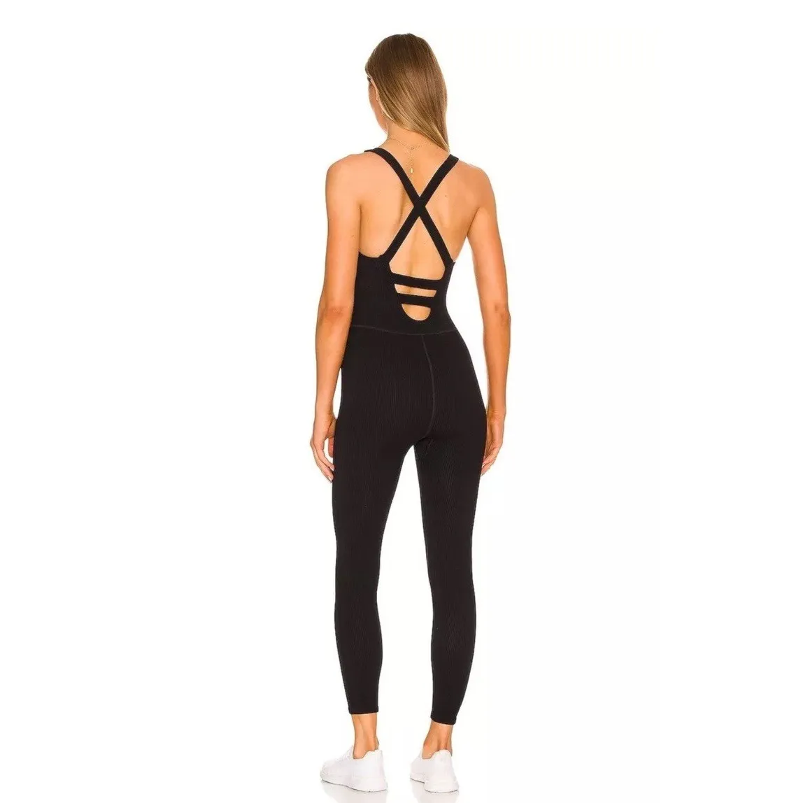 NEW‎ XS Free People X FP Movement Free Throw Jumpsuit Black REVOLVE MSRP $80 - Image 2