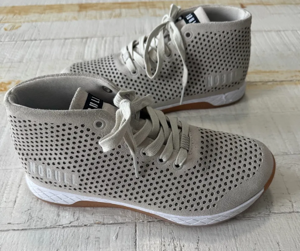 No Bull Suede Mid Trainers in Dust Women’s size 8.5 Men’s size 7 NoBull Sneakers - Image 1