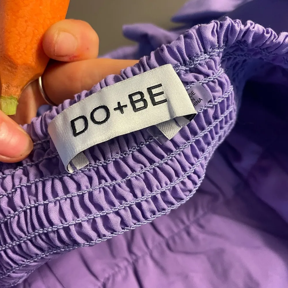 Do + Be Purple Strapless Ruffled Top - Image 3