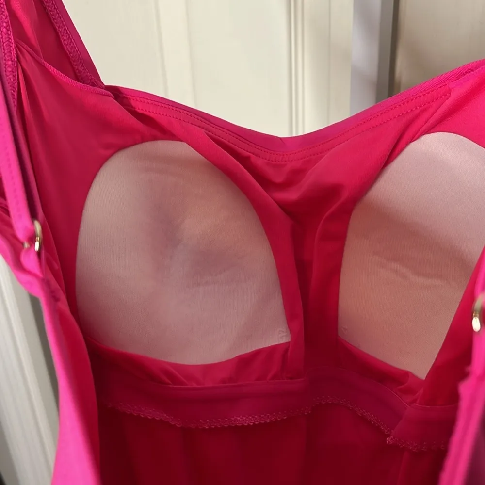 Calvin Klein pleated panel One Piece Swimsuit Size 10 - Image 5