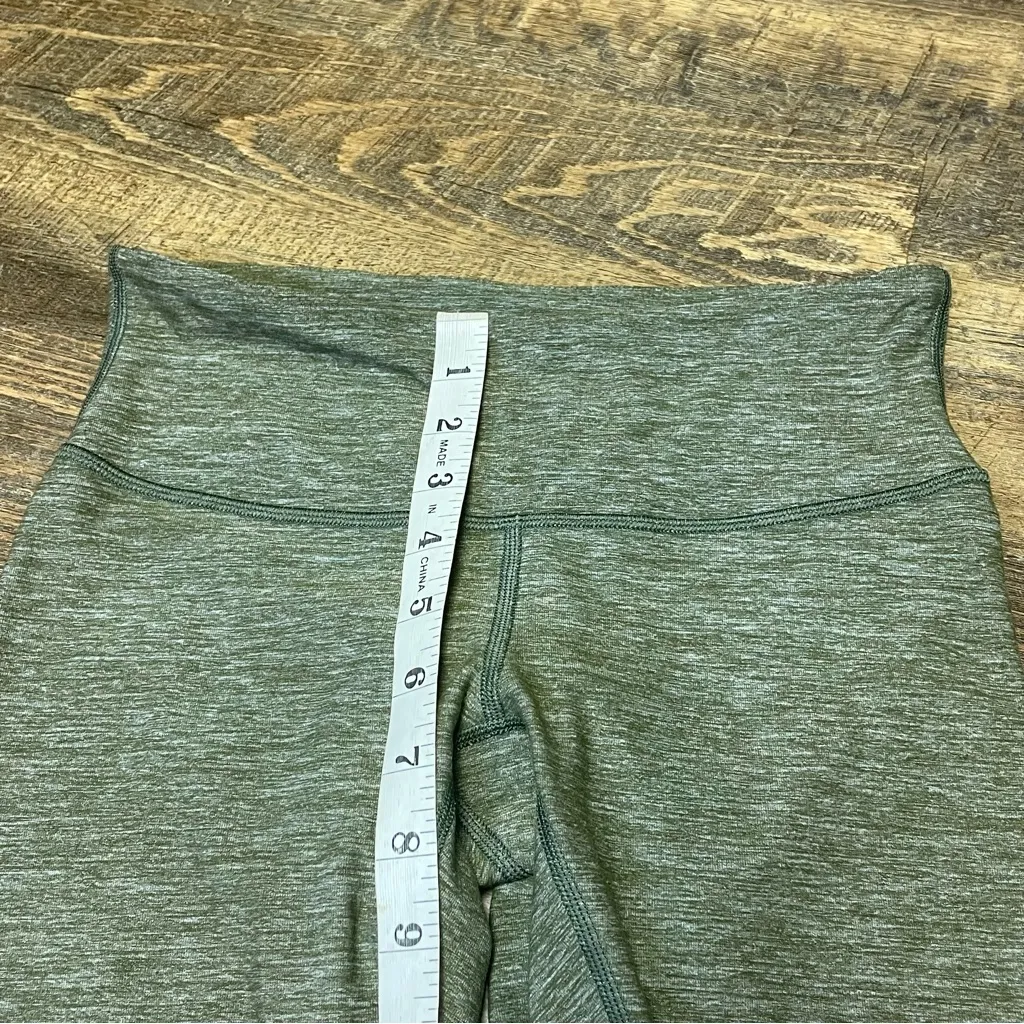 Lululemon Low Rise Leggings Pant Women’s Size 4 Heathered Green Soft - Image 4