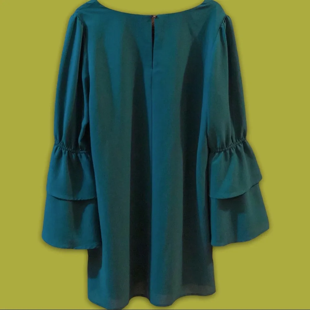A New Day Green Bell Sleeve Dress - Image 13