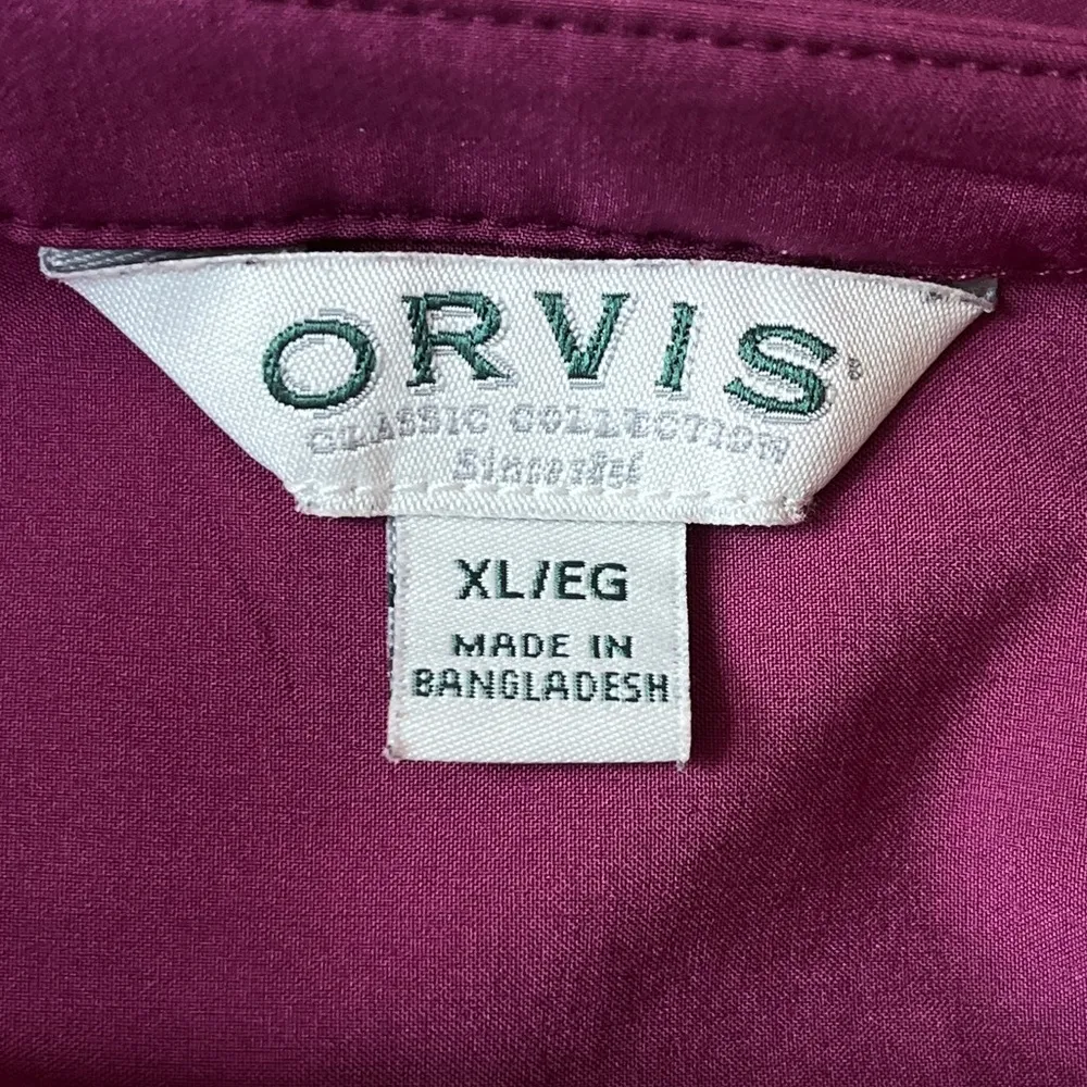 Orvis Vestido Pack and Go Knee Length Dress Magenta Size X-Large - Image 11