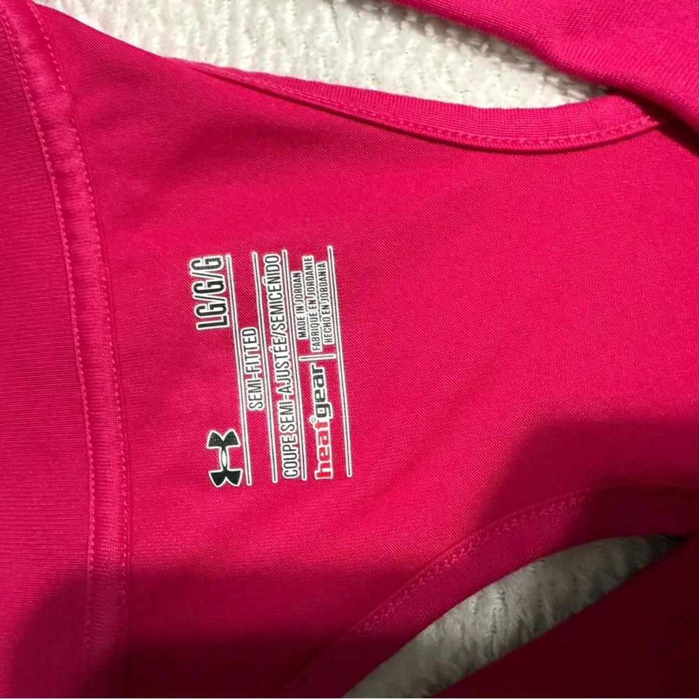 Under Armour Pink Racerback Tank Top Moisture-Wicking - Image 4